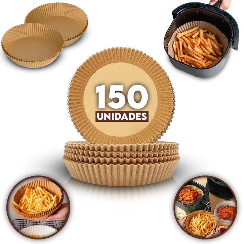 Forros de Papel Pergaminho para Air Fryer